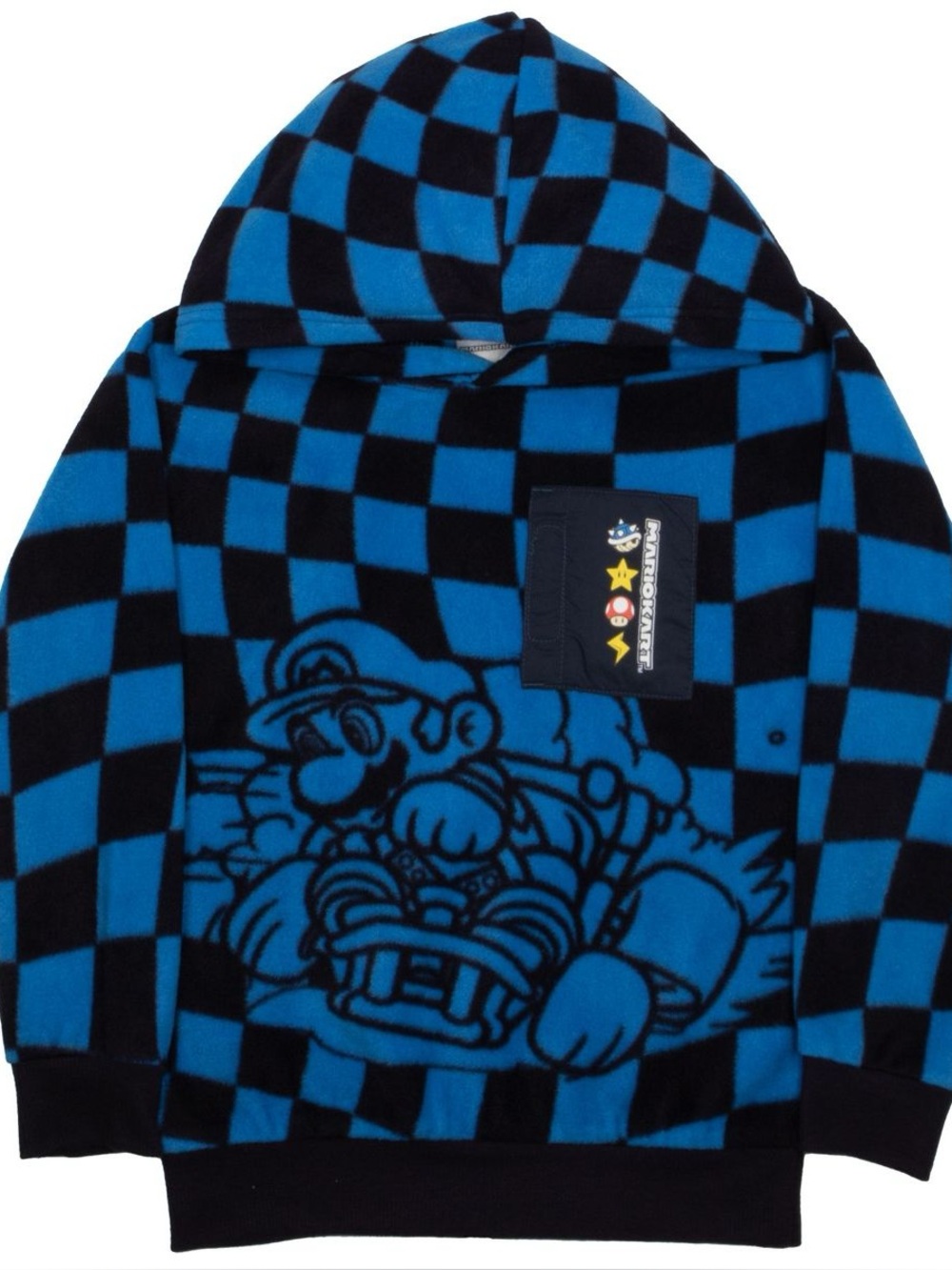 Nintendo Mario Kart Boys Furry Polar Fleece Hoodie